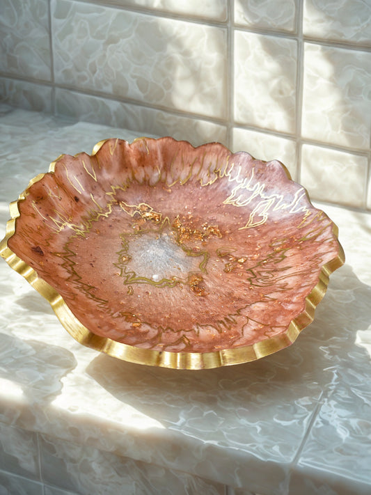 Faux Geode Resin Bowl