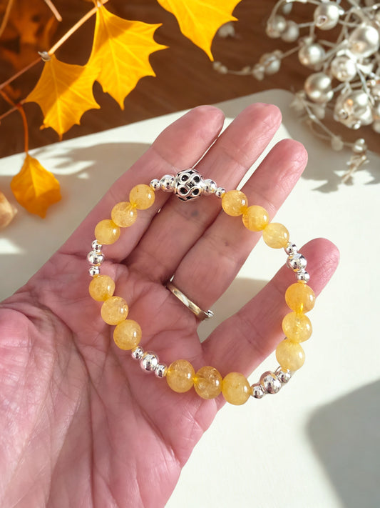 Citrine stretch bracelets