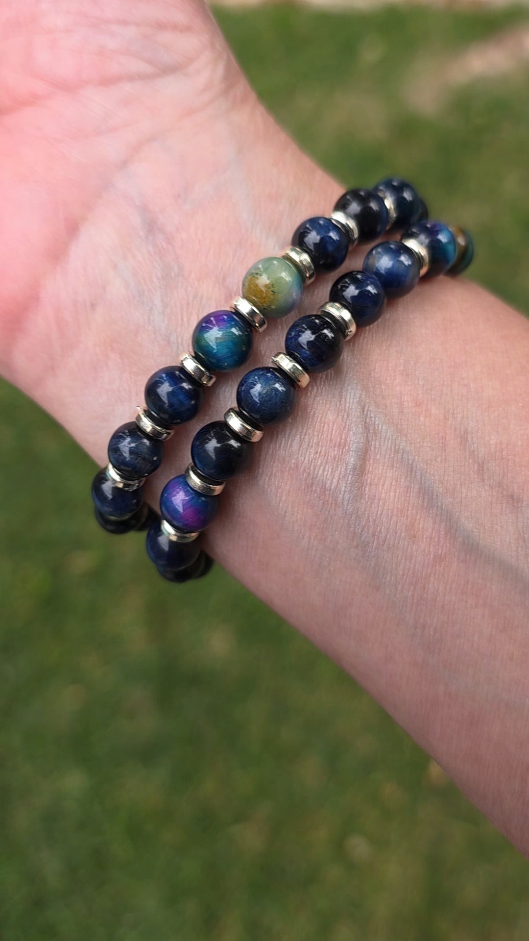 Galaxy Tiger's Eye stretch bracelet