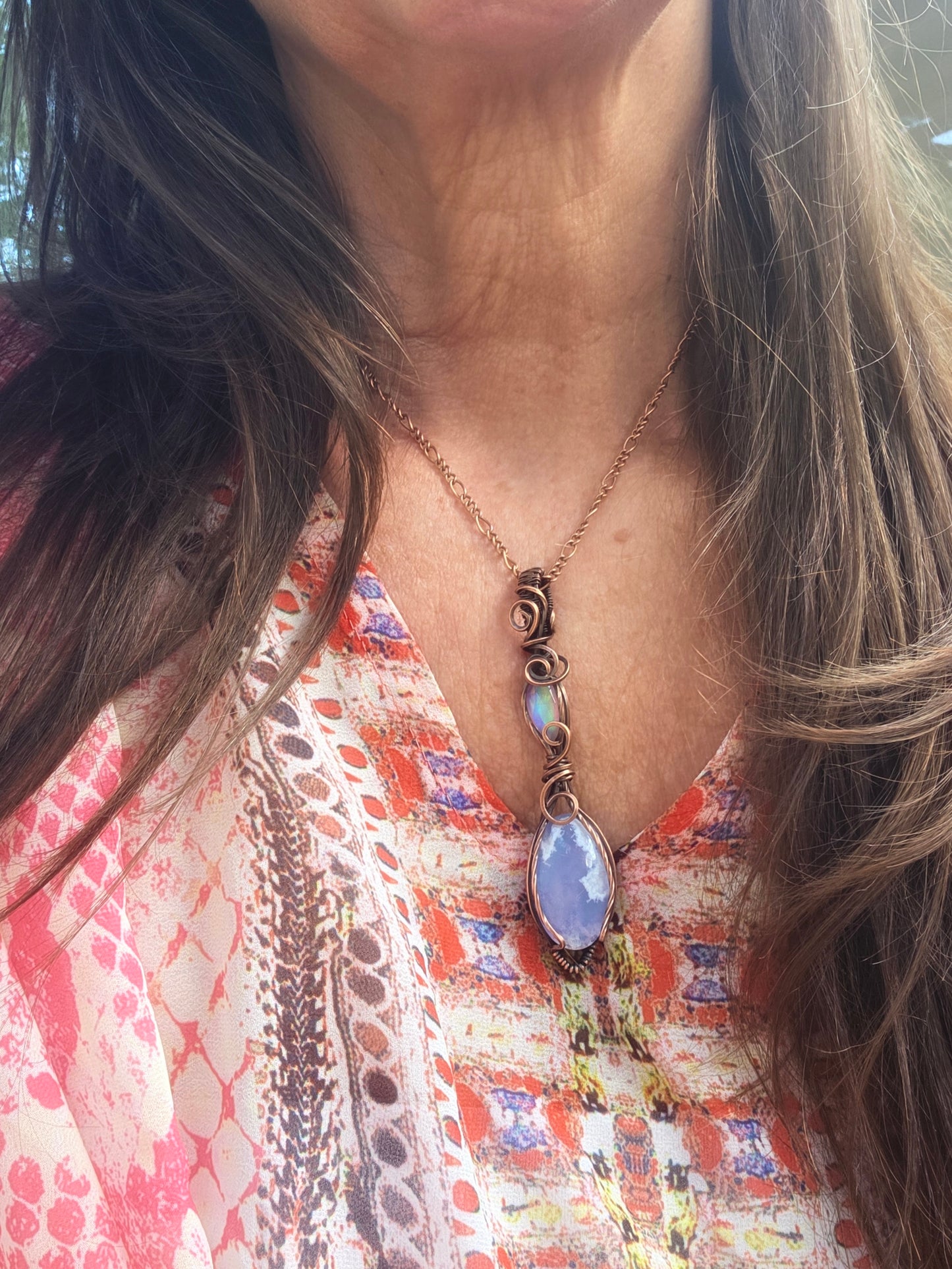 Aurora Sky Agate / Aurora Opal Doublet