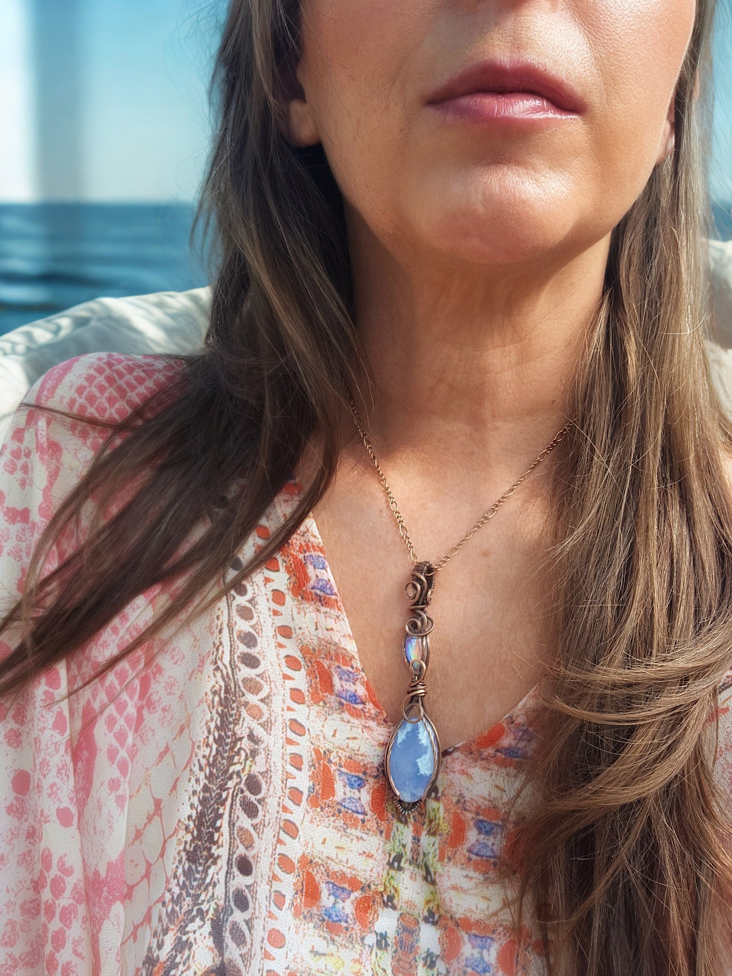 Aurora Sky Agate / Aurora Opal Doublet