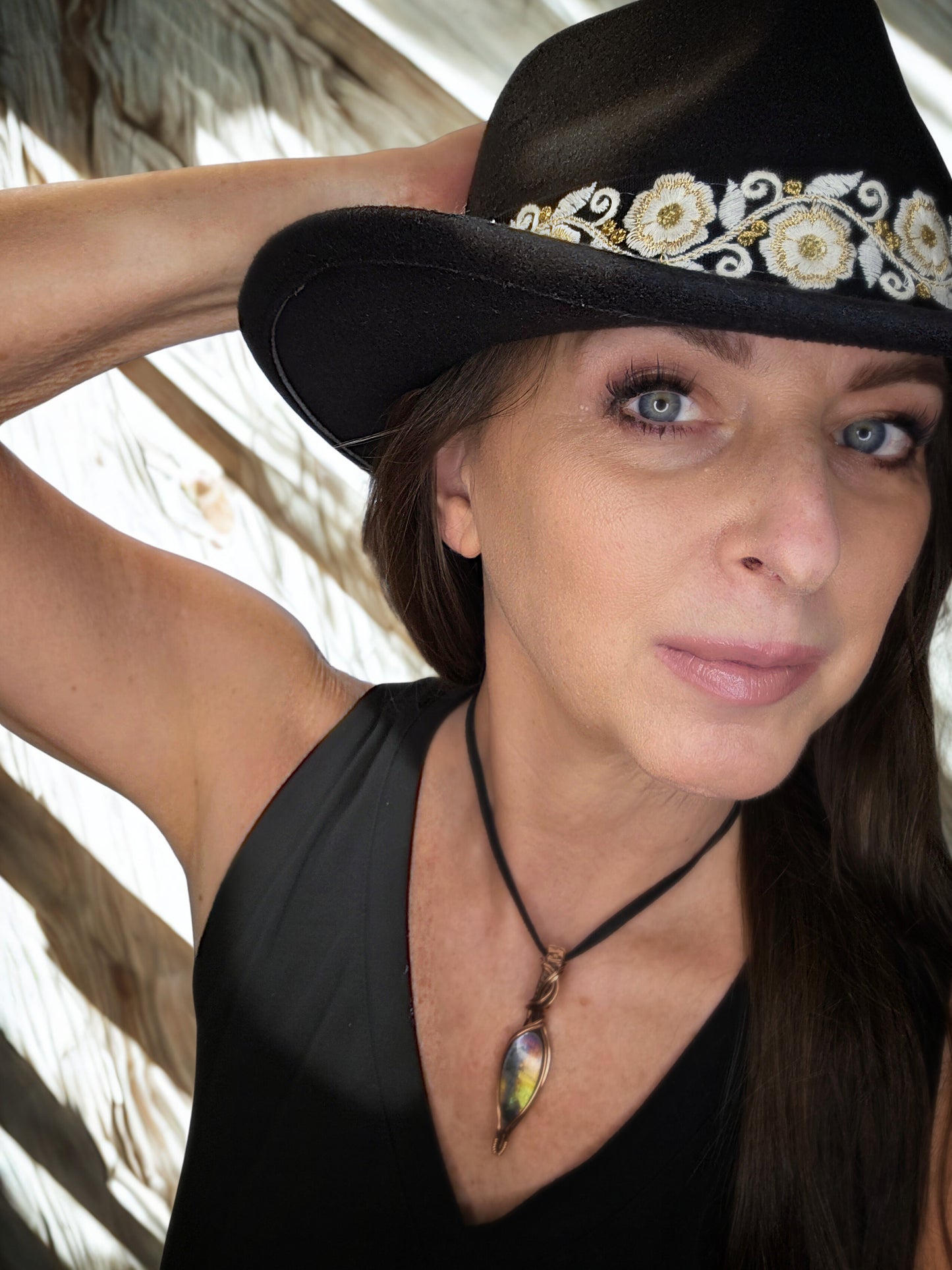 Labradorite Copper wirewrapped pendant