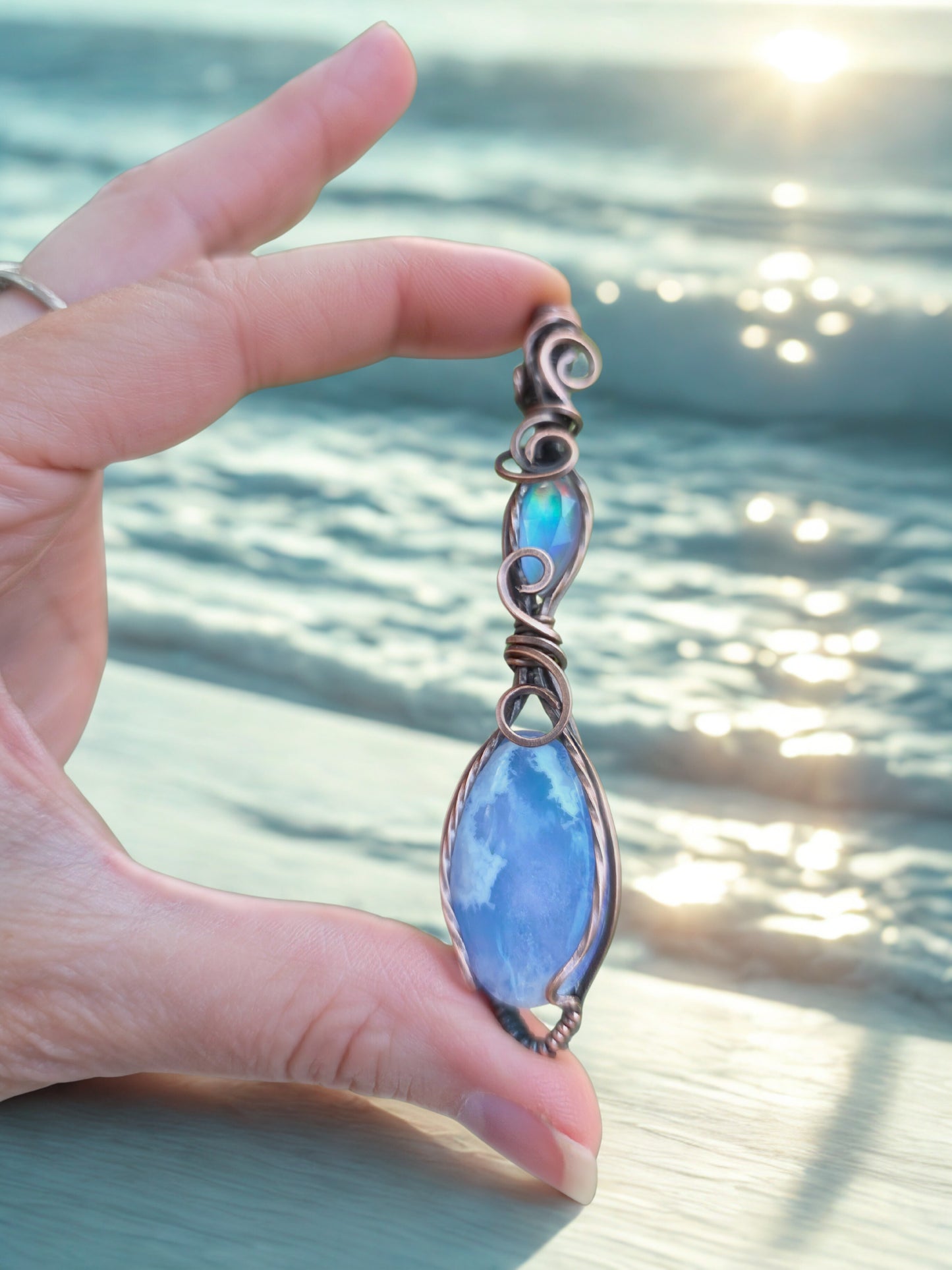 Aurora Sky Agate / Aurora Opal Doublet