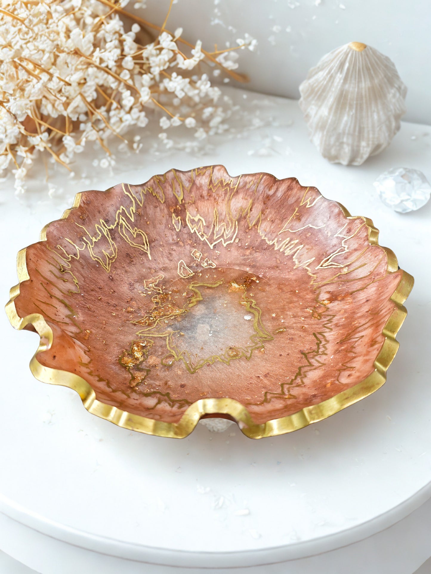 Faux Geode Resin Bowl