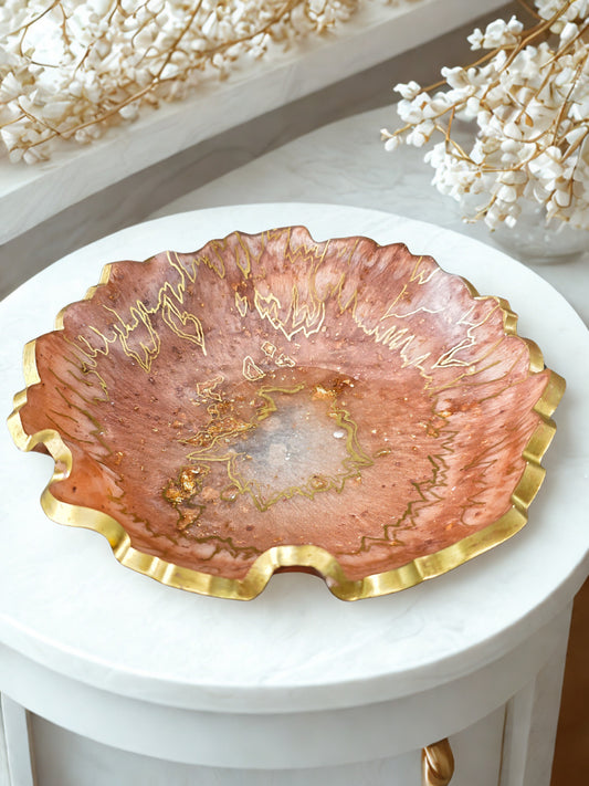 Faux Geode Resin Bowl