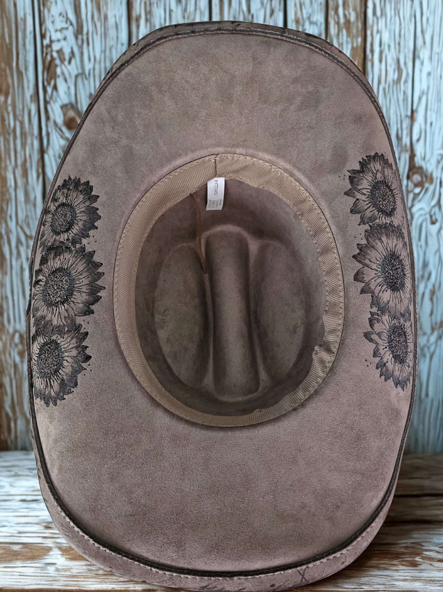 Handburned cowgirl Squash Hat