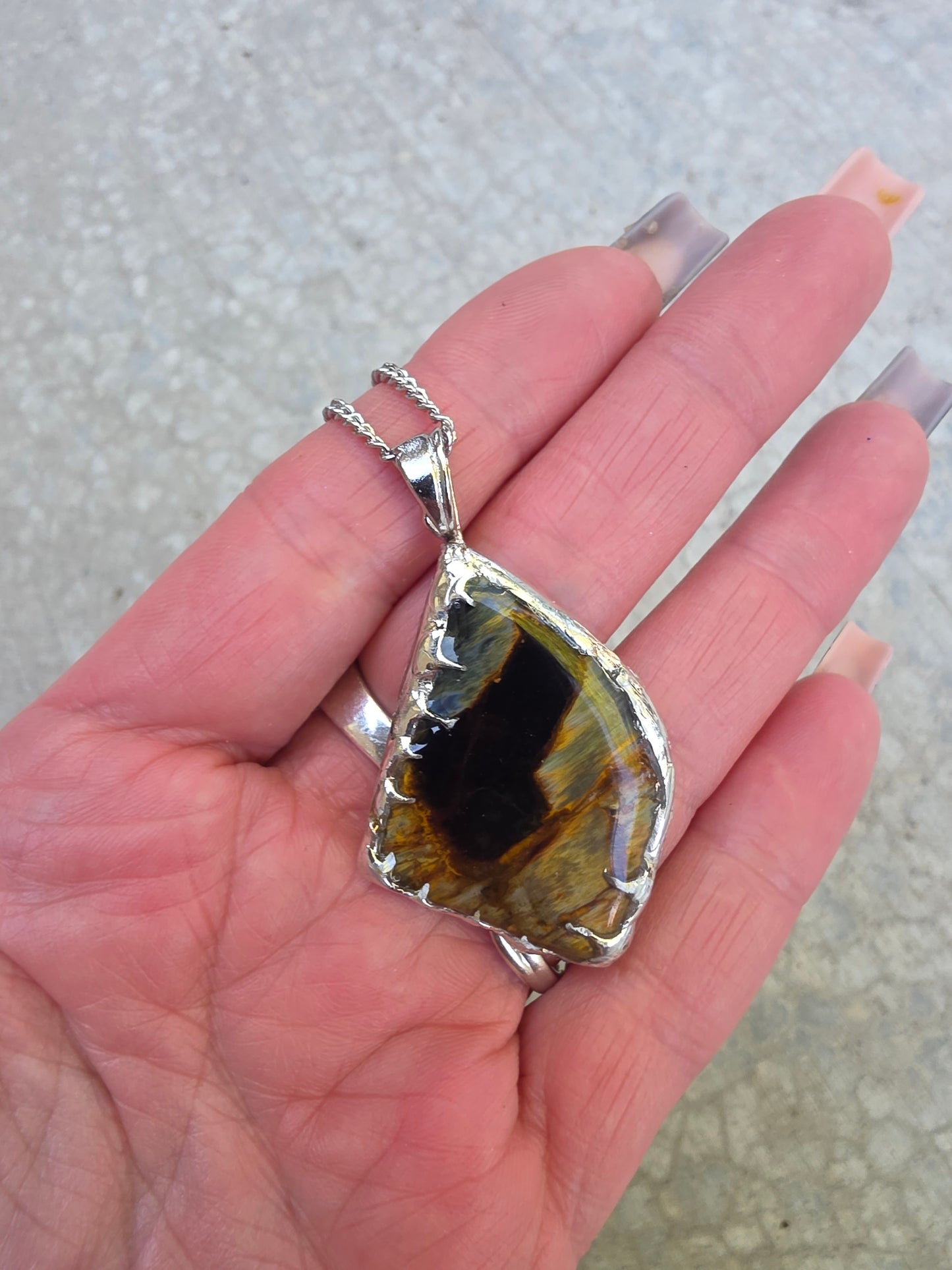 Handcrafted Pietersite Pendant