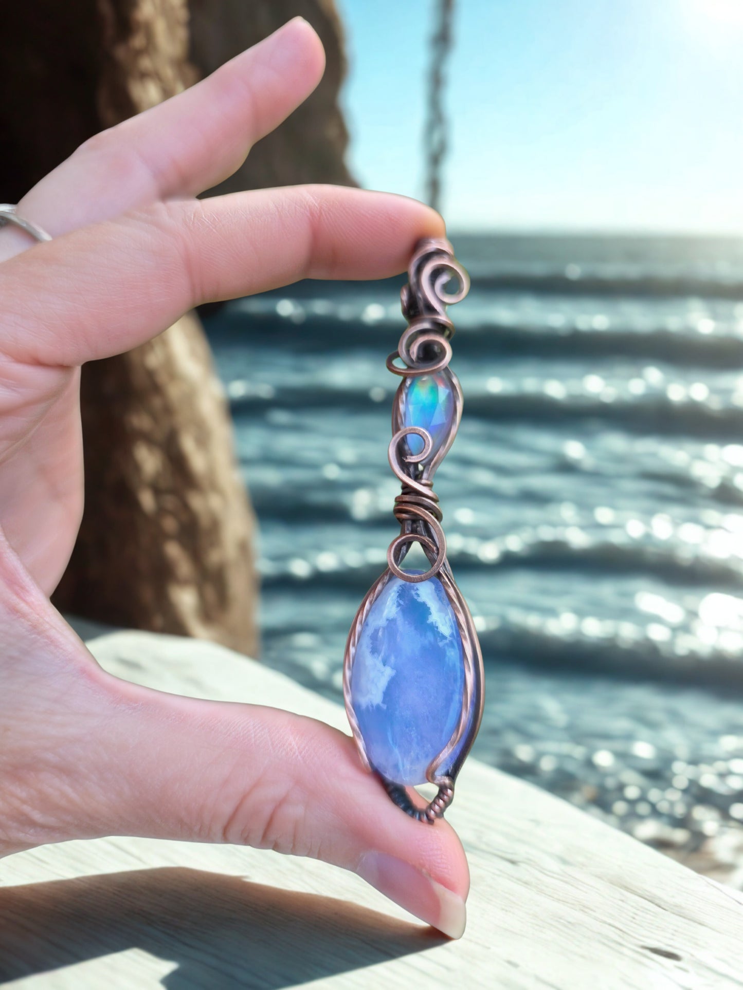 Aurora Sky Agate / Aurora Opal Doublet