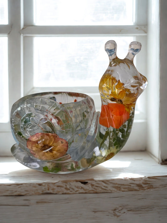 Cottagecore Resin Snail Catch-All Dish