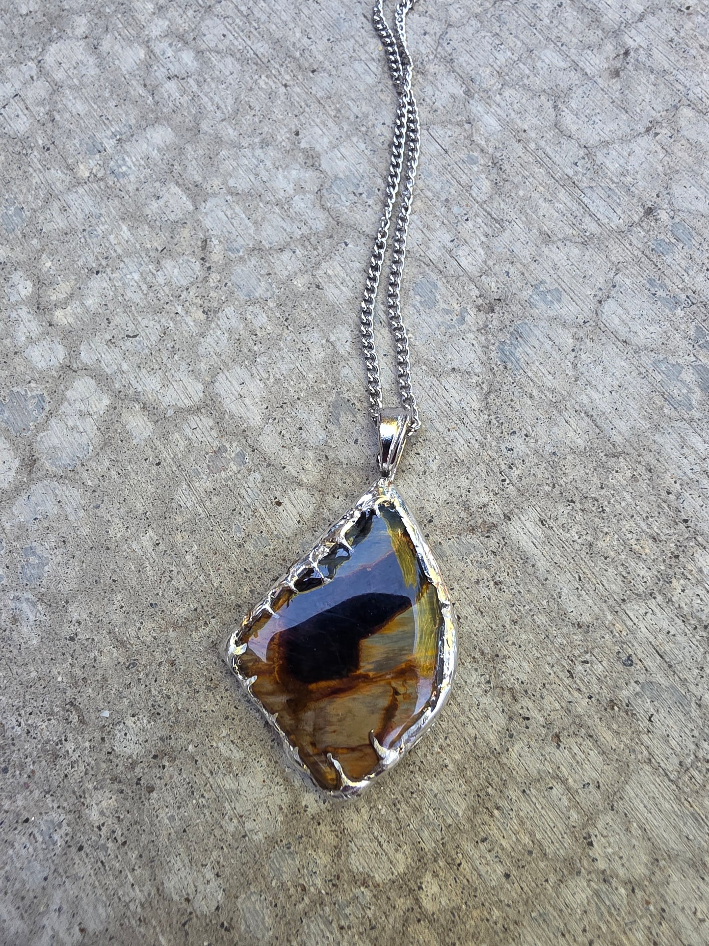 Handcrafted Pietersite Pendant