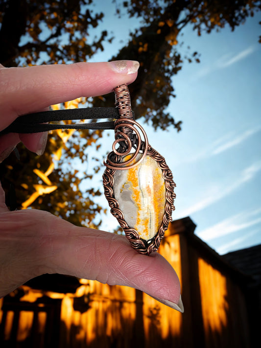 Bumblebee Jasper pendant