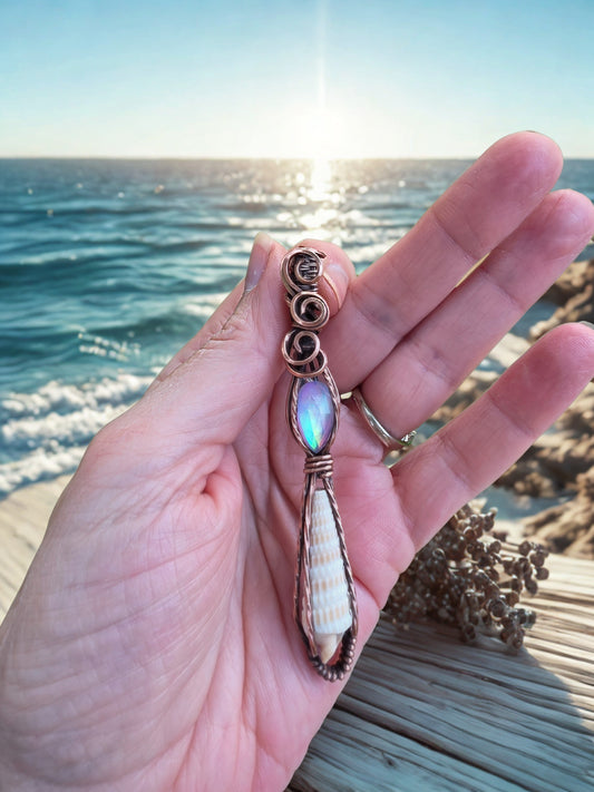 Aurora Opal Doublet Pendant