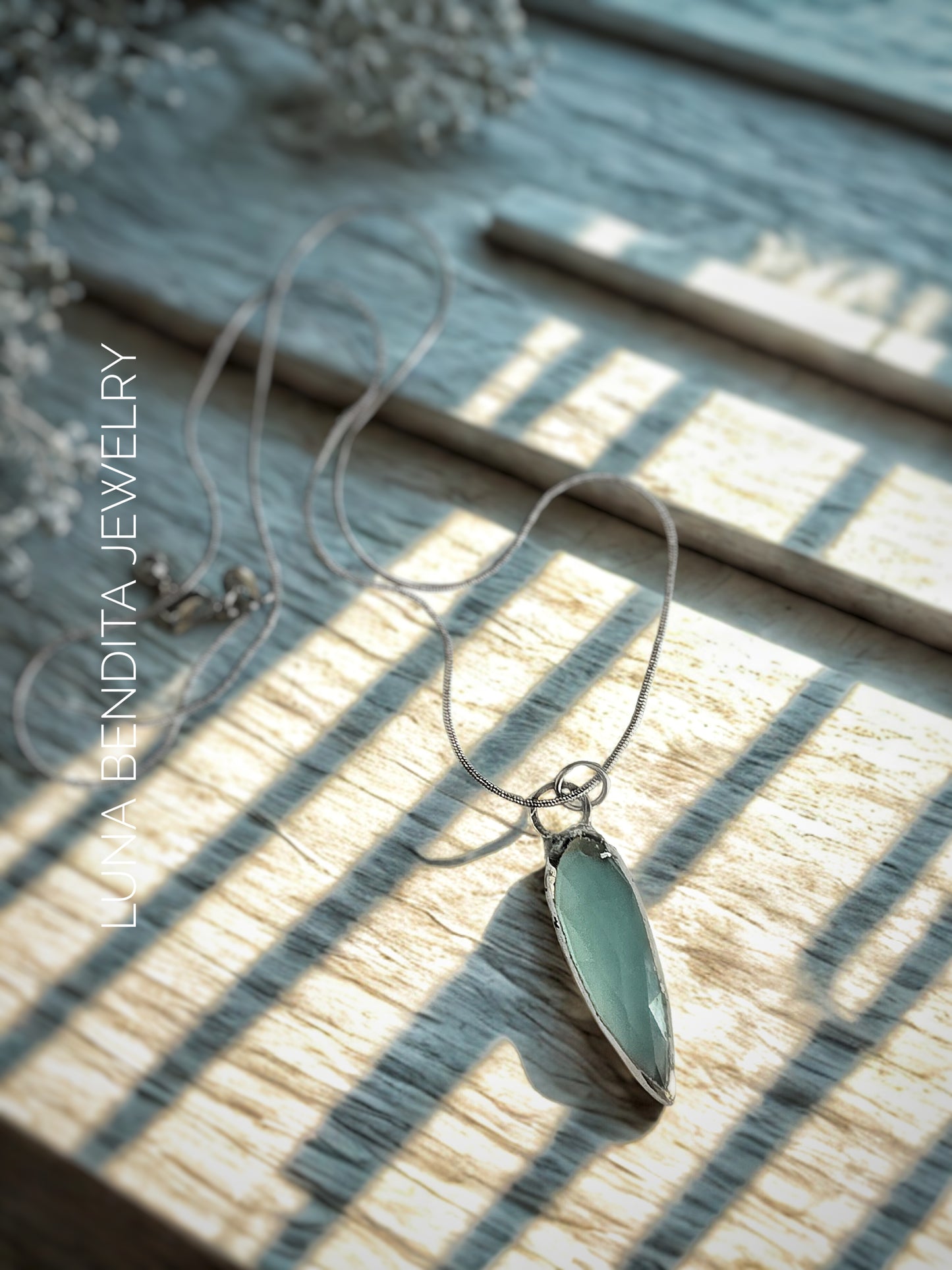 Blue Chalcedony Pendant
