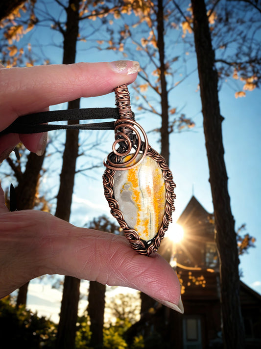 Bumblebee Jasper pendant