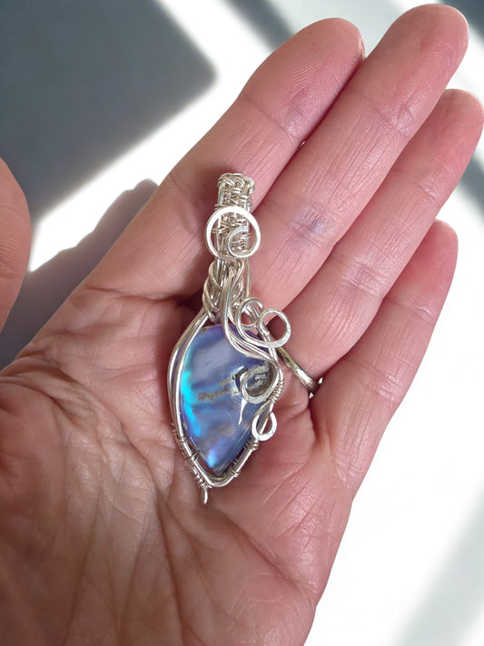 Aurora Sky Agate Doublet Coastal Pendant