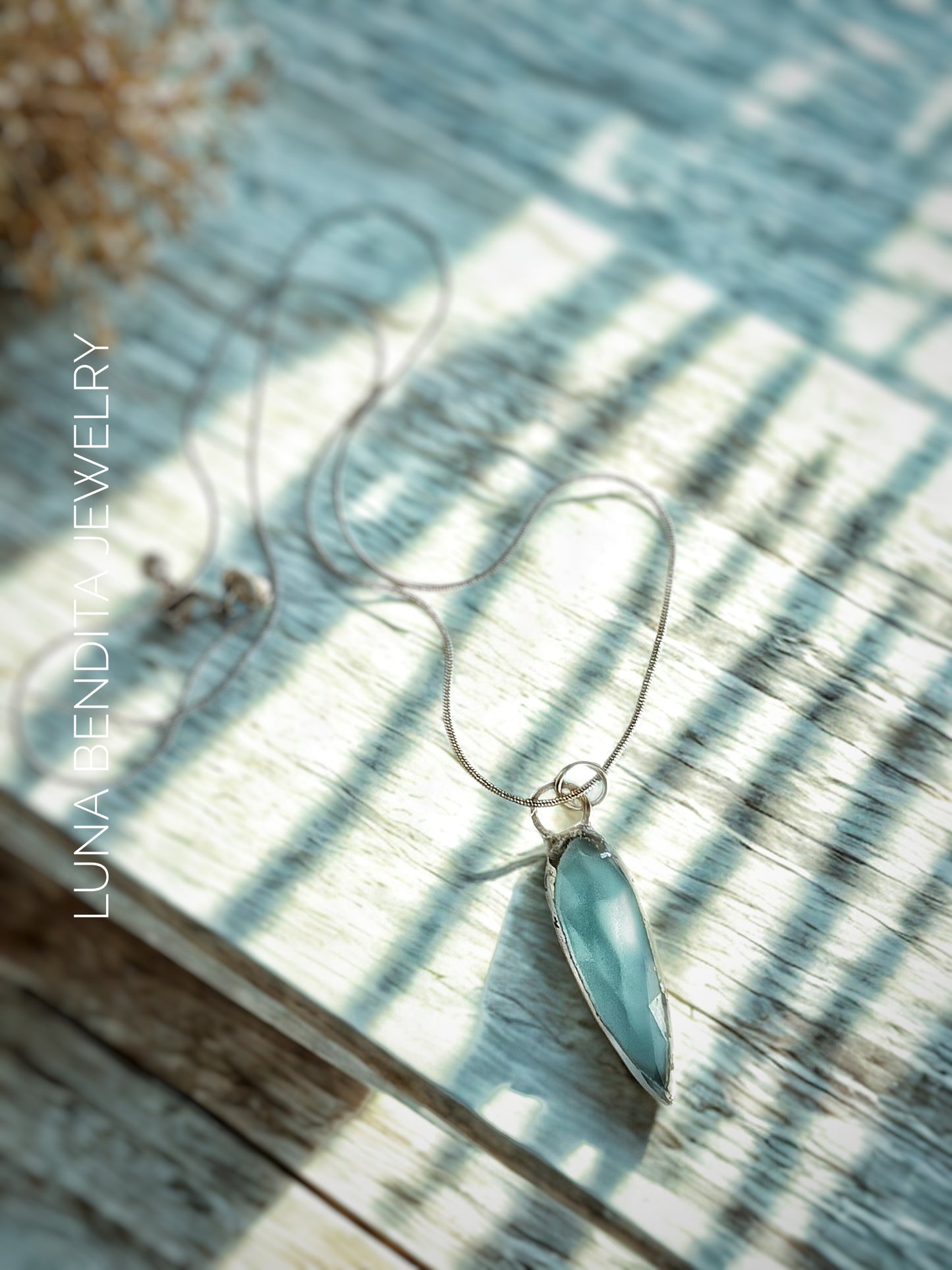 Blue Chalcedony Pendant